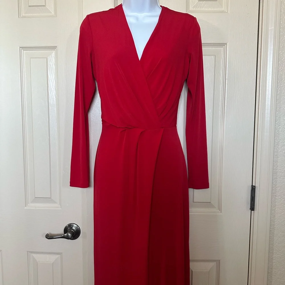 Elegant Red Jumpsuit by EX Coast Red Jumpsuit Size 6 - Picture 10 of 14